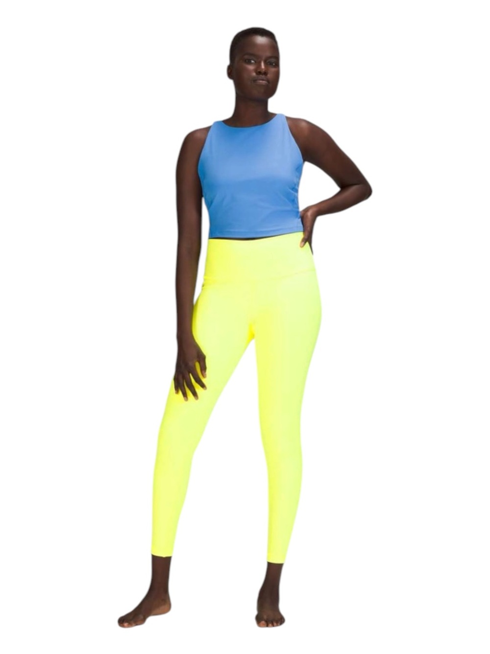 Lululemon Wunder Under High Rise Tight 28’ in Highlight Yellow Size 8